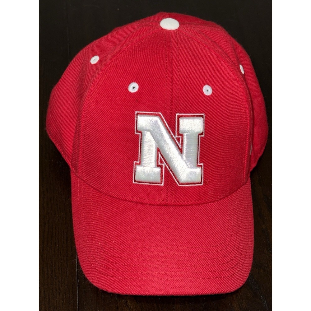 Nebraska Huskers Top of The World One Fit Red Hat Cap 7 5/8 Memory Fit